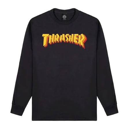 Лонгслив Thrasher STACKED BLACK